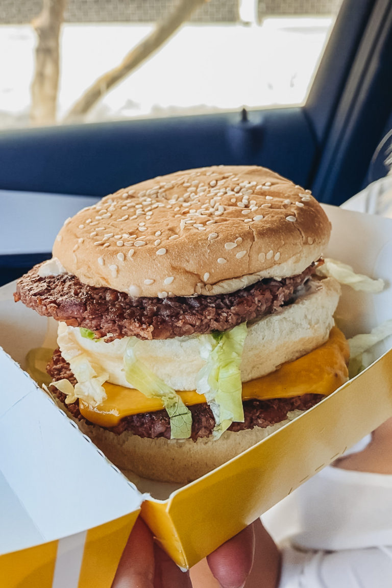Vegan plant-based Big Mac