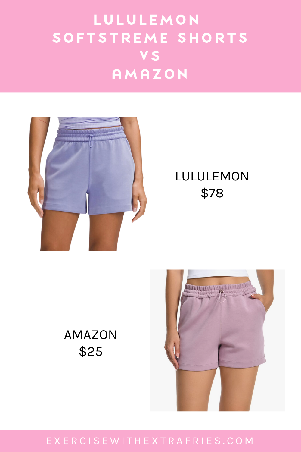 lululemon-softstreme-shorts-dupe-amazon-2 - Exercise With Extra Fries